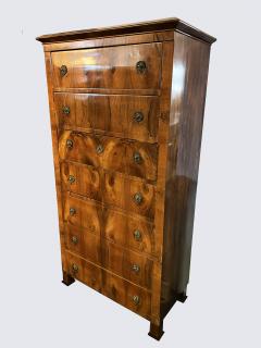 19th Century Fine Biedermeier Semainier Seven Drawer Chest Vienna c 1825  - 3873214