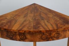 19th Century Fine Biedermeier Walnut Corner Console Table Vienna c 1825  - 3860895