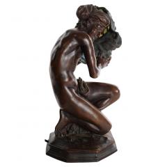 19th Century Fine Quality Bronze Figural Lamp - 2826497