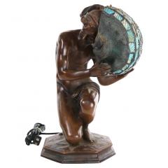 19th Century Fine Quality Bronze Figural Lamp - 2826498