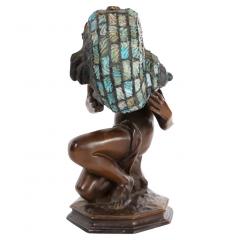19th Century Fine Quality Bronze Figural Lamp - 2826500