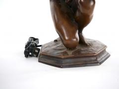 19th Century Fine Quality Bronze Figural Lamp - 2826502