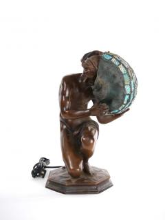 19th Century Fine Quality Bronze Figural Lamp - 2826504