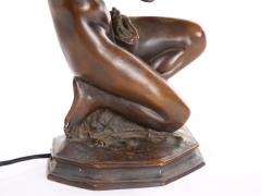 19th Century Fine Quality Bronze Figural Lamp - 2826505