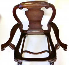 19th Century Fine Quality Pair of George I Style Arm Chairs English Circa 1850 - 3913239