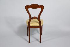 19th Century Fine Set of Four Biedermeier Walnut Chairs Vienna c 1825  - 3860955