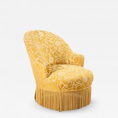 19th Century Floral Upholstered Boudoir Chair - 1407835