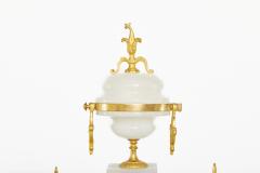 19th Century French Alabaster Gilt Mantel Clock - 2541828