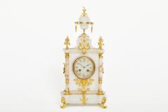 19th Century French Alabaster Gilt Mantel Clock - 2541833