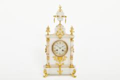 19th Century French Alabaster Gilt Mantel Clock - 2541833