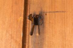 19th Century French Antique Scrubbed Pine Trompe Loeil Decorated Doors - 4500741