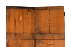 19th Century French Antique Scrubbed Pine Trompe Loeil Decorated Doors - 4500743