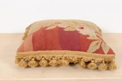 19th Century French Aubusson Tapestry Pillow with Roses and Tassels - 3461638