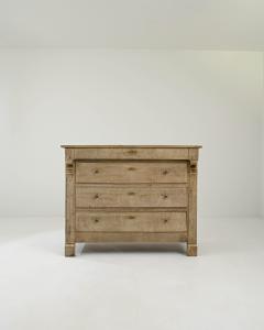 19th Century French Bleached Oak Chest of Drawers - 3471989