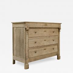 19th Century French Bleached Oak Chest of Drawers - 3511305