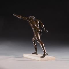 19th Century French Borghese Gladiator Bronze of Large Scale - 3870343