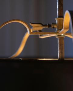 19th Century French Bouillotte Chandelier in Tole and Bronze - 4402379