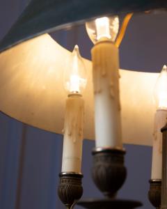 19th Century French Bouillotte Chandelier in Tole and Bronze - 4402404