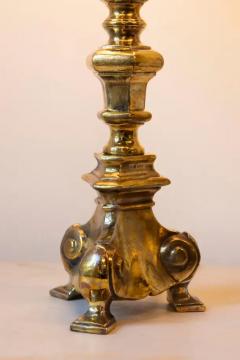 19th Century French Brass Table Lamp with Sculptural Tripod Base - 4105977