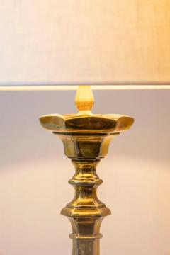 19th Century French Brass Table Lamp with Sculptural Tripod Base - 4105978