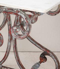 19th Century French Butchers Table with Marble Top - 4240434