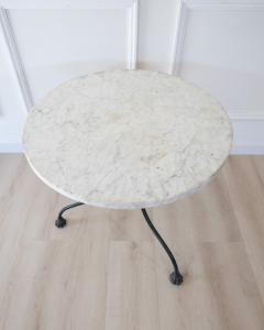 19th Century French Carrara Marble Garden Table - 4821261