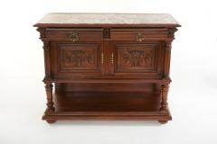 19th Century French Carved Oak Server Sideboard - 2108442