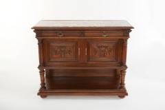 19th Century French Carved Oak Server Sideboard - 2108452