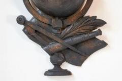 19th Century French Carved Oak Wall Fragment Depicting Scientific Instruments - 3798644