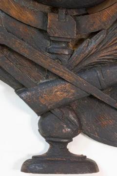 19th Century French Carved Oak Wall Fragment Depicting Scientific Instruments - 3798646