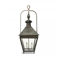 19th Century French Copper and Glass Paneled Lantern - 3609376