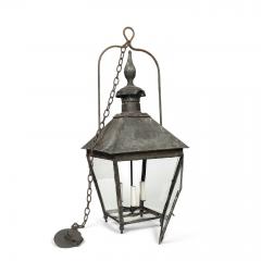 19th Century French Copper and Glass Paneled Lantern - 3609392