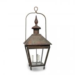 19th Century French Copper and Glass Paneled Lantern - 3822676