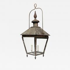 19th Century French Copper and Glass Paneled Lantern - 3826211