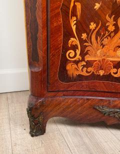 19th Century French Corner Cabinet with Rouge Marble Top - 2919105