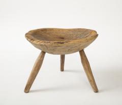 19th Century French Elm Shepherds Tripod Stool - 3152778