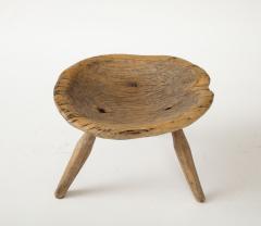 19th Century French Elm Shepherds Tripod Stool - 3152782