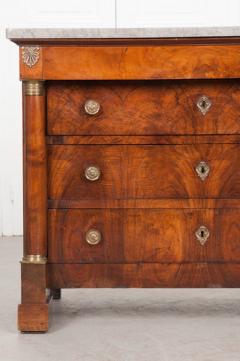 19th Century French Empire Commode with Marble Top - 619889