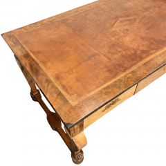 19th Century French Empire Mahogany Desk with Leather Top - 4823911