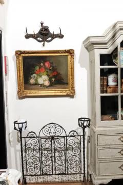 19th Century French Floral Painting Signed Philippe Rousseau in Giltwood Frame - 3416950