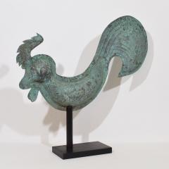 19th Century French Folk Art Copper Rooster Weathervane - 4109114