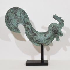 19th Century French Folk Art Copper Rooster Weathervane - 4109116