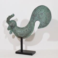 19th Century French Folk Art Copper Rooster Weathervane - 4109118