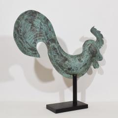19th Century French Folk Art Copper Rooster Weathervane - 4109119
