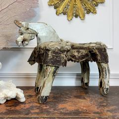 19th Century French Folk Art Horse on Wheels - 3362950