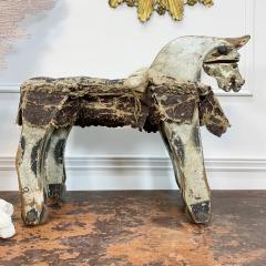 19th Century French Folk Art Horse on Wheels - 3362963