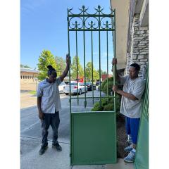 19th Century French Garden Gate with New Powdercoat - 4759084
