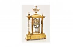 19th Century French Gilt Bronze Crystal Regulator Clock by Samuel Marti - 4315936