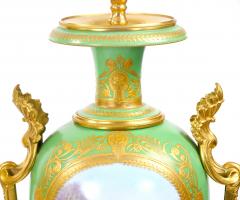 19th Century French Gilt Bronze Ormolu Mounted S vres Porcelain Table Lamps - 3884266