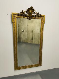 19th Century French Giltwood Wall Console Pier Mirror Full Length Floor - 2892293